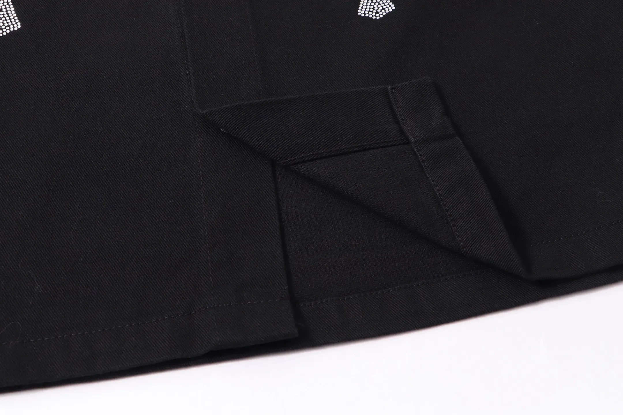 P370 Chrome Hearts Chrome Hearts Horseshoe Cross Shirt Denim Jacket Color: Black Size: M L XL XXL XXXL